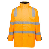 Unisex Hi Vis VIC Rail 4 In 1 Waterproof Jacket