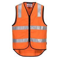 Hi-Vis Cotton Zipped Vest