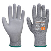MR Cut PU Palm Glove Grey