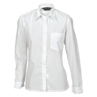 Womens Polyester Cotton Poplin Shirt Long Sleeve