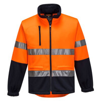 Hi Vis Water Repellent Contrast Zipped Brush Fleece