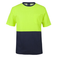 Mens Hi Vis Cotton Back Tee
