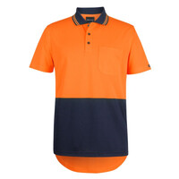 Hi Vis Short Sleeve Drop Tail Polo