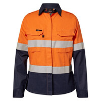 Womens HRC2 Open Front Shirt Long Sleeve