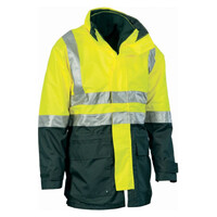 Hi Vis 4 in 1 Two Tone Breathable Jacket with Vest and 3M R/Tape