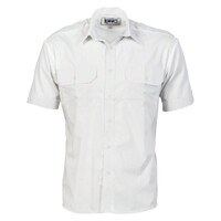 Mens Epaulette Polyester/Cotton Short Sleeve Work Shirt