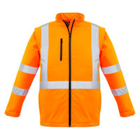 Unisex Hi Vis 2 in 1 X Back Soft Shell Jacket