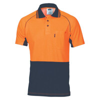 Mens Cotton Backed Cool Breeze Contrast Polo