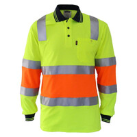 2 Tone Cotton Back Biomotion Taped Polo