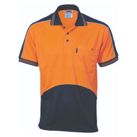 Hi Vis Cool Breathe Panel Polo Shirt