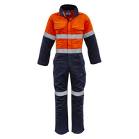 Mens Orange Flame HRC 2 Hoop Taped Spliced Overall