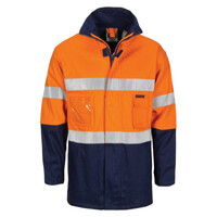 Mens HiVis Cotton Drill "2 in 1" Jacket with Tape