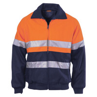 Mens HiVis Two Tone Bluey Bomber Jacket with CSR R/Tape