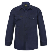 Mens Long Sleeve Cotton Drill Shirt