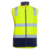 Mens Hi Vis (D+N) W/Resist Softshell Vest
