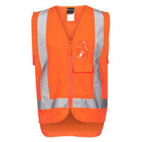 Mens Hi Vis Zip (D+N) TTMC-W Vest