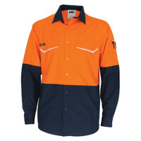 Two Tone RipStop Cotton Cool Long Sleeve Shirt