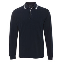 Long Sleeve Contrast Polo