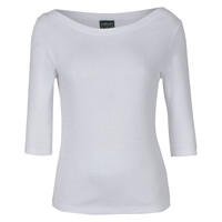 Womens C Of C 3/4 Sleeve Boat Neck Tee