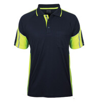 Mens Street Panel Short Sleeve Polo