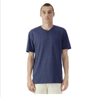Mens CVC Henley Tee shirt