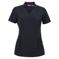 Womens NU Mandarin Collar Scrub Top