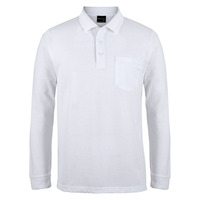 Mens 210 Long Sleeve Pocket Polo