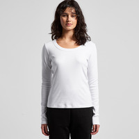 Womens Organic Rib Long Sleeve Tee