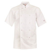 Executive Chef Jacket Short Sleeve Light Weight With Press Studs