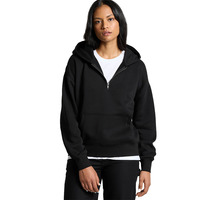 Womens Relax Half Zip Hood 
