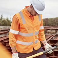 Unisex Hi Vis VIC Rail Zip Vest