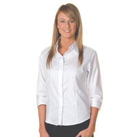 Womens Tonal Stirpe Shirts 3/4 Sleeve