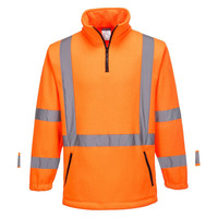 Hi Vis X Back 1/4 Zip Polar Fleece