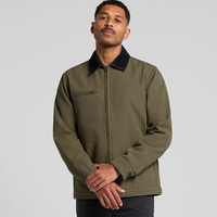 Mens Canvas Cord Collar Jacket