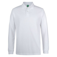 Mens C of C 320g Long Sleeve Popcorn Cotton Polo