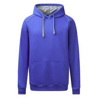Mens Inner Hood Contrast Fleecy Hoodie