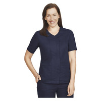 Womens Parks Zip Front Crossover Scrub Top