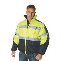 Mens Hi Vis D/N Contrast Bomber Jacket