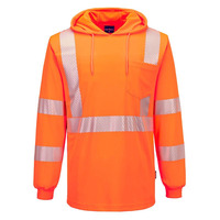 Hi-Vis Lightweight Hooded T-Shirt Long Sleeve