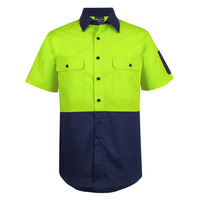 Hi Vis Class F Ripstop Short Sleeve Work Shirt