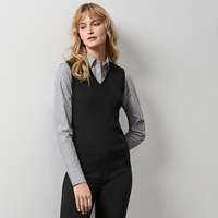  Womens V- Neck Knit  Vest