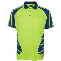 Mens Hi Vis Short Sleeve Spider Polo