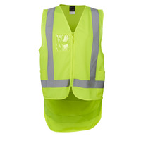 Mens Hi Vis Zip Drop Tail (D+N) Vest