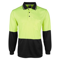 Mens Hi Vis Long Sleeve Jacquard Non Cuff