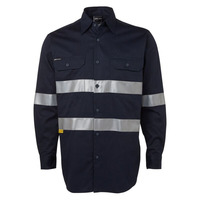Mens Hi Vis Long Sleeve (D+N) 190G Shirt