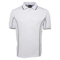 Mens Short Sleeve Piping Polo