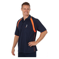 Mens Coolbreathe Contrast Short Sleeve Polo