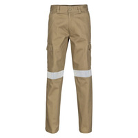 Cotton Drill Cargo Pants With 3M R/Tape