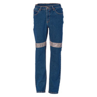 Womens Taped Denim Stretch Jeans CSR R/Tape